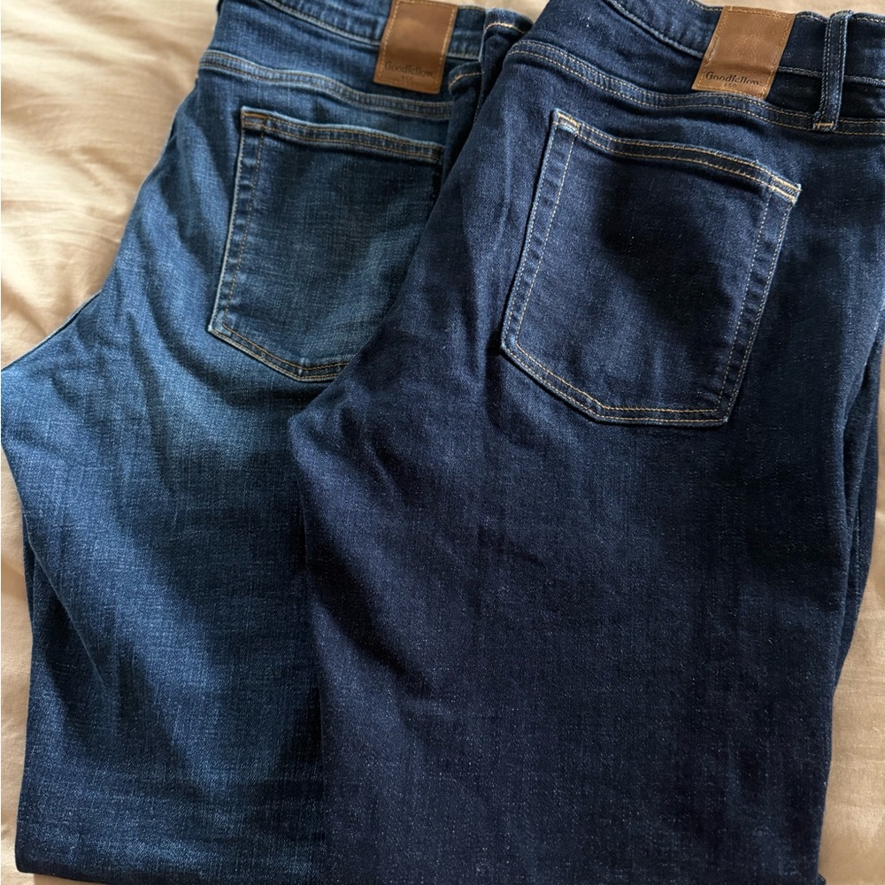 Goodfellow & Co Men's Dark and Light Blue Jeans (2 for 1!)